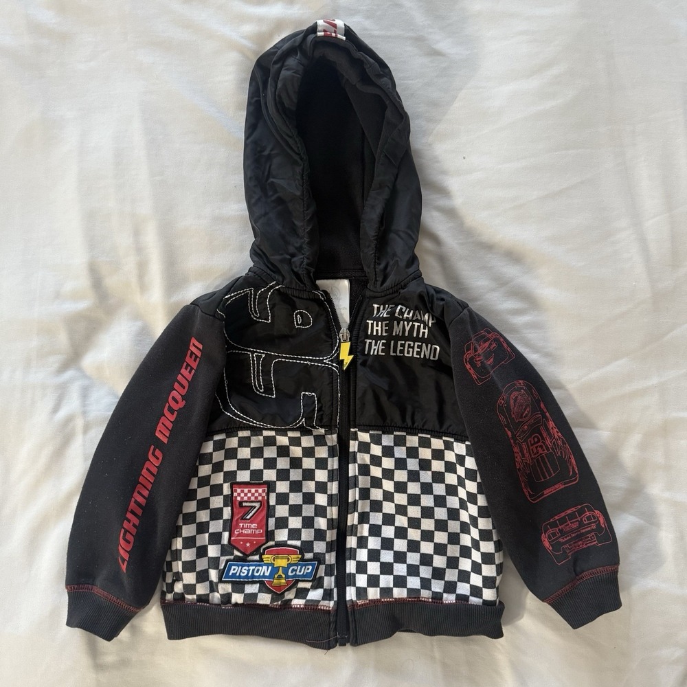 Lightning McQueen Hoodie Cars 3 Disney Store Boys Hooded Jacket Disney Sz 3‎